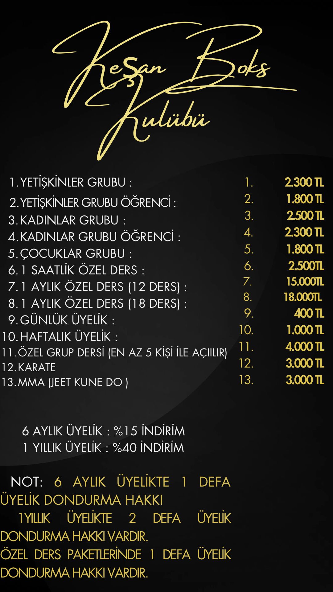 Fiyatlandırma Planları